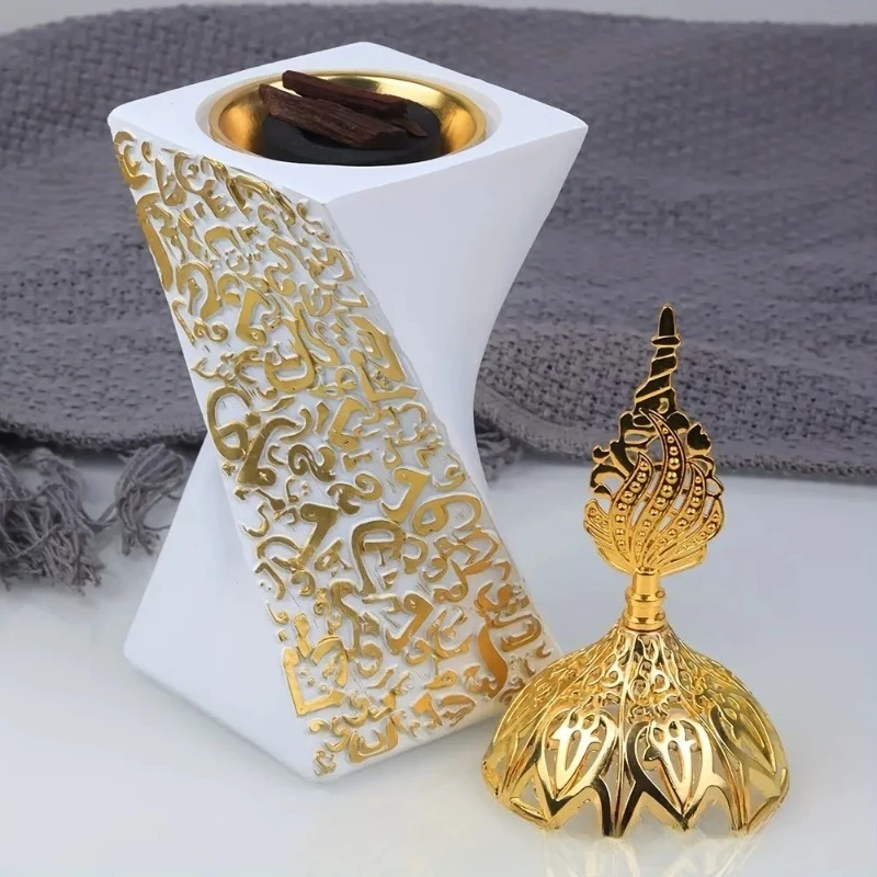Фото Курильница для благовоний из смолы, курильница для бахур, курильница для угля, для йоги, спа, ароматерапии, офиса, домашнего декора №4