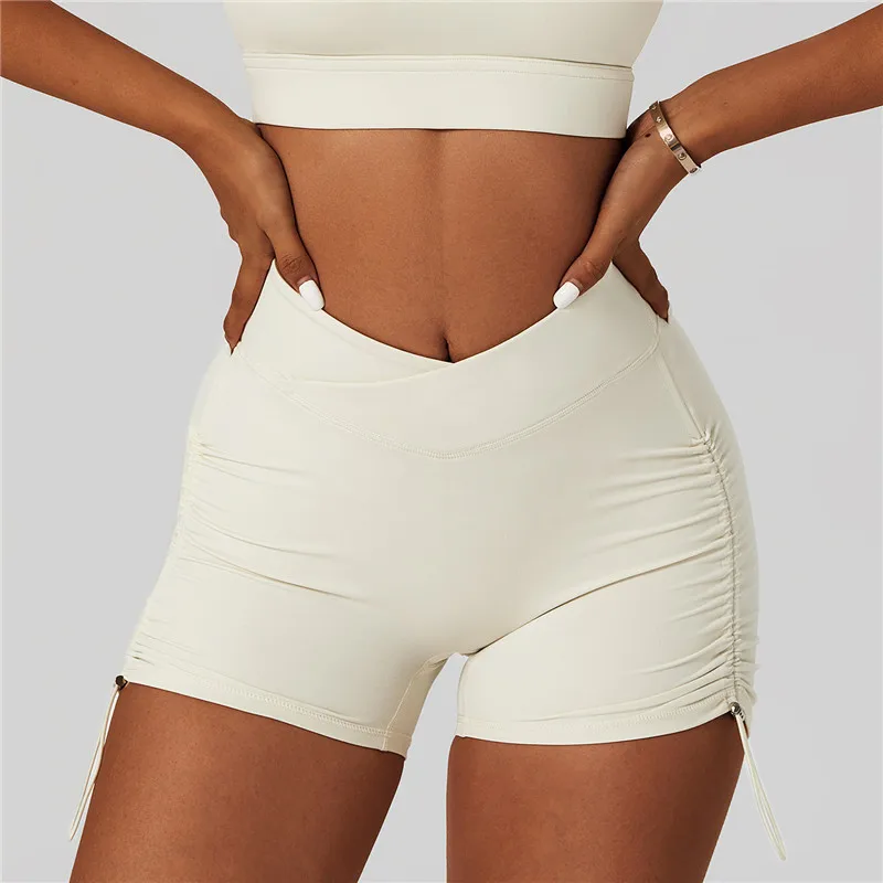 

Women Naked Yoga Shorts Running Shorts Women's Cycling Running Shorts Push Up Fitness Sports Leggings Squat Proof
