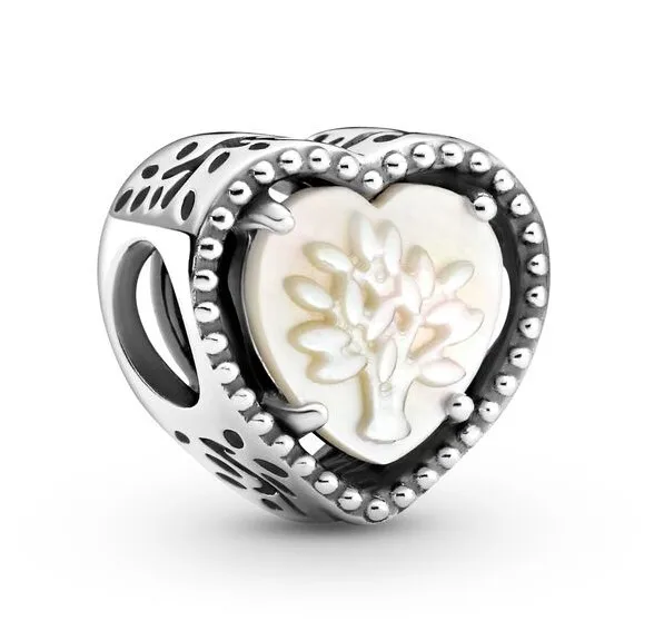 

Original People Openwork Heart & Family Tree Beads Charm Fit Pandora Women 925 Sterling Silver Bracelet Bangle Diy Jewelry