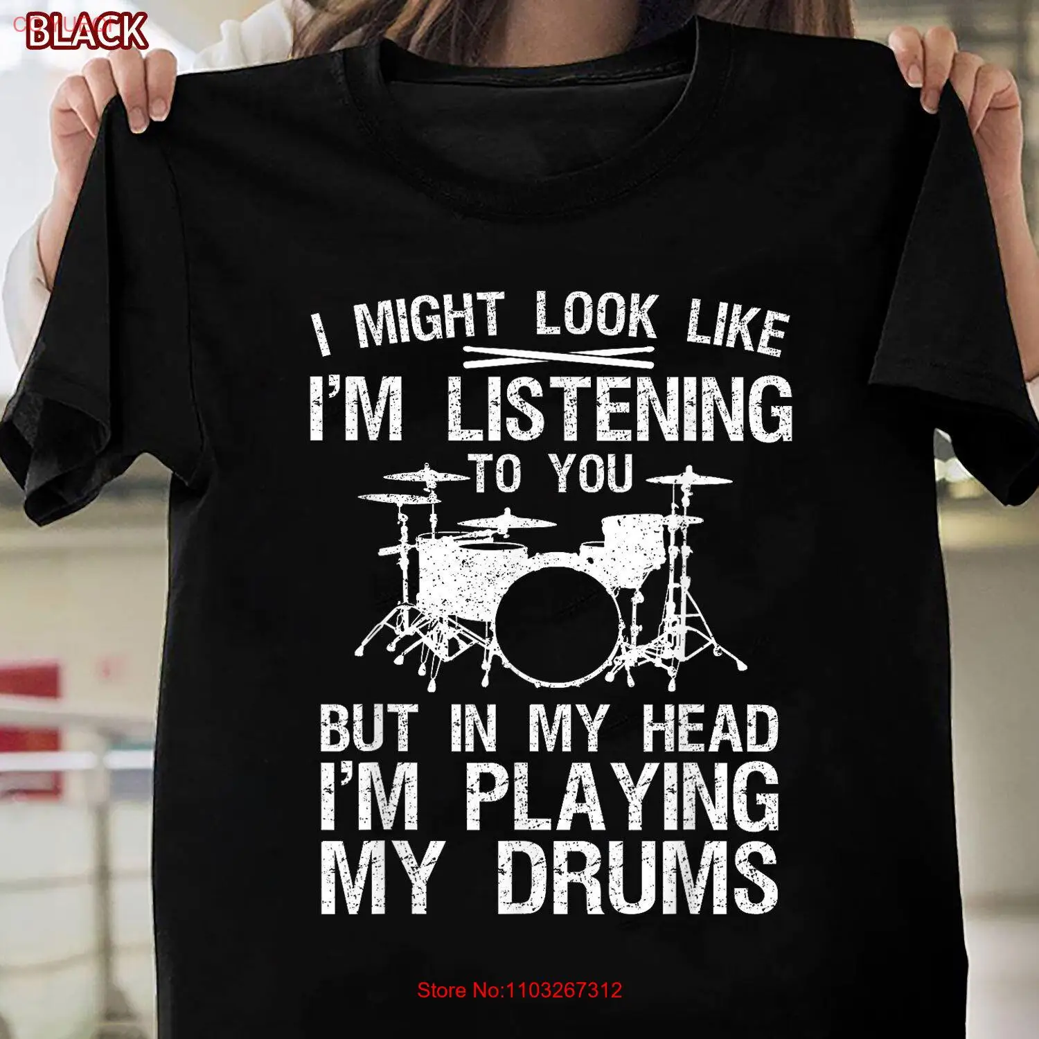 Забавная футболка с барабанщиком идеально подходит для мужчин и женщин