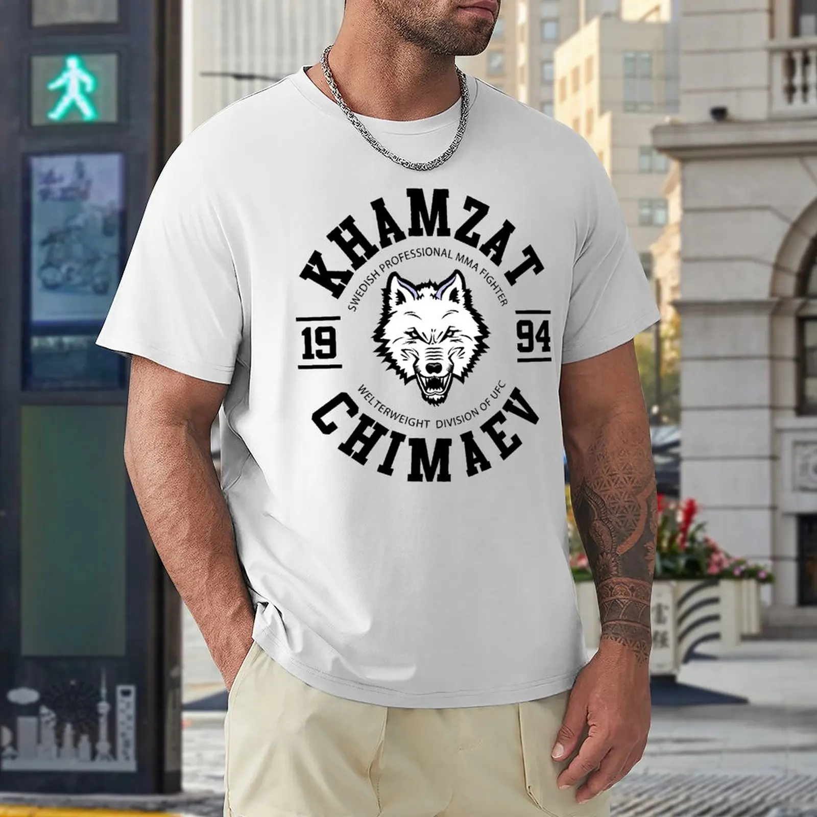 

Tees Khamzat And Chimaev (5) Vintage Fitness USA Size High Grade