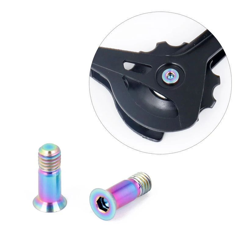 

Jockey Screws Wheel Bolt Titanium Alloy Tools M5 Hex Bicycle Rear Derailleur 2Pcs Mountain Bike Cycling Durable