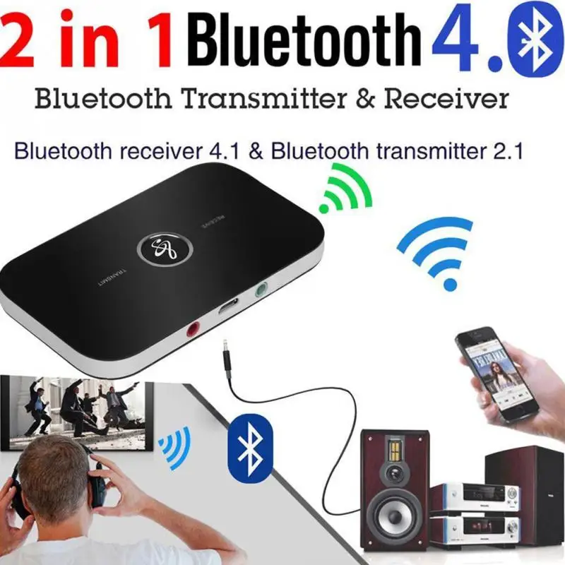 

Bluetooth 5.0 Adpater 3.5mm AUX Jack Car Audio Transmitter Receiver Wireless Stereo Music Adapter For TV PC Laptop Car Headphone
