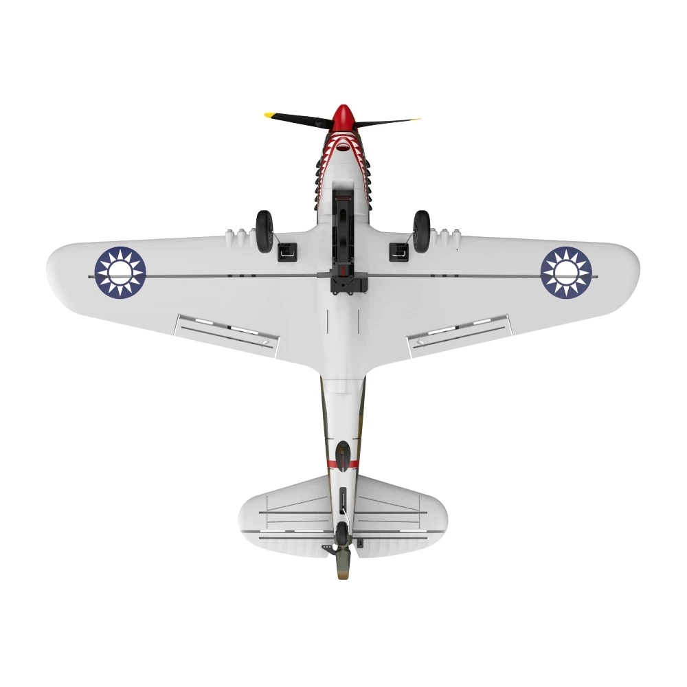 P-40 RC летательный аппарат P40 Fighter 400 мм Wingspan 4CH 6-осевой гироскоп с одной кнопкой