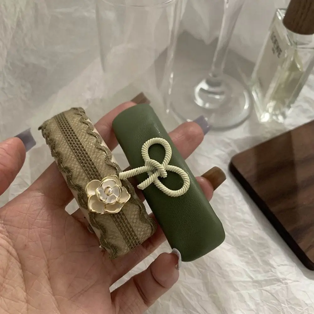 

French PU Lace Broken Hair Headdress Elegant Hair Jewelry Korean Style Hairpin Bangs Clip Women Barrette