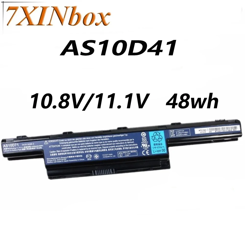 7xinbox AS10D41 10 8 V 48Wh Аккумулятор для ноутбука Acer Aspire 4551 4551G 4741 4741G 4771 4771G 5741 5740 AS10D61 AS10D71