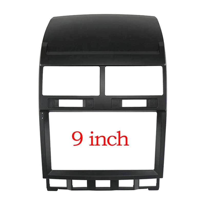 

9 inch 1din Car Radio Frame Kit For Volkswagen Touareg 2002-2010 2din Auto Stereo Dash Panel Mounting Head Unit Facia Trim Bezel