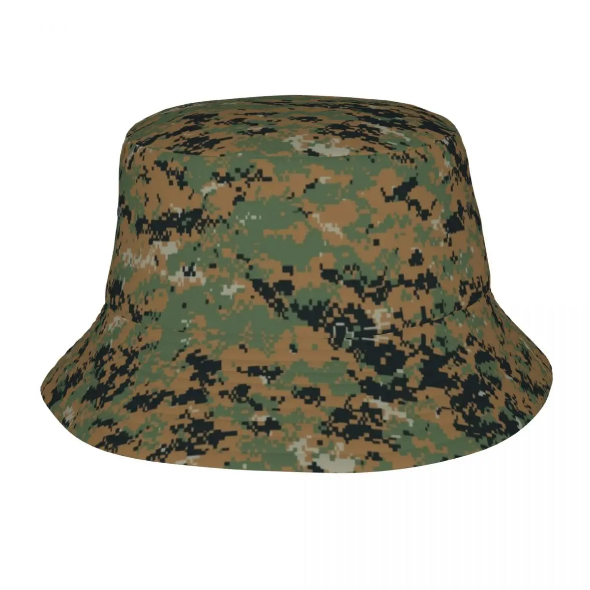 

Marpat Military Army Camo Bucket Hats Women Unisex Fashion Woodland Camouflage Summer Fisherman's Hat