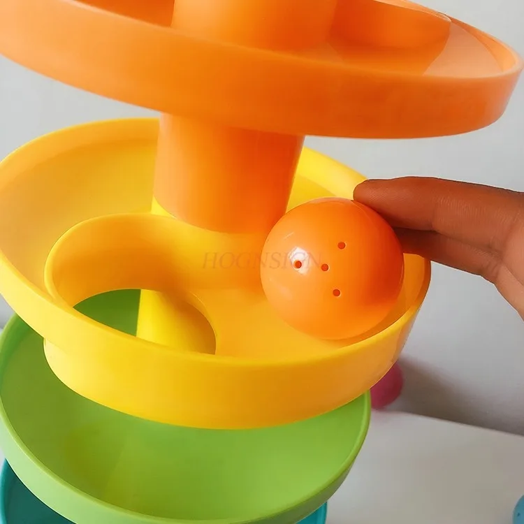 Маленький бегемот Rolling Caddy Красочная вращающаяся гусеница Ball Игрушка