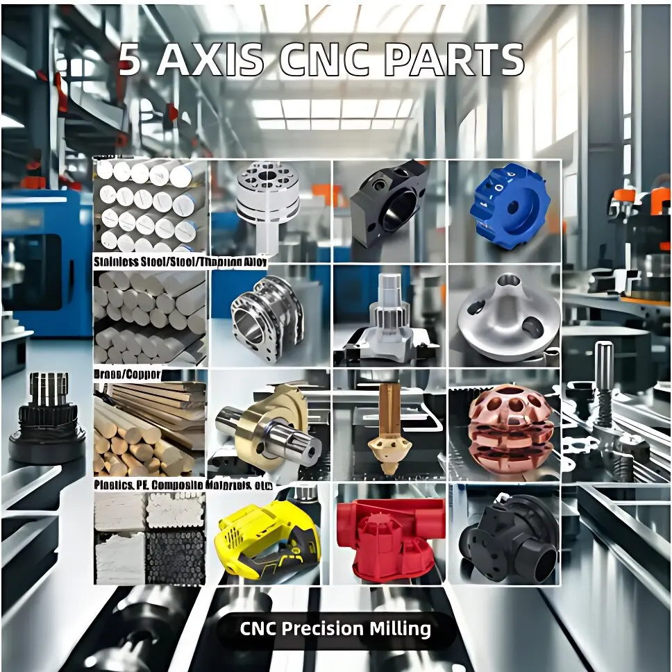 2024Высокоточная пятиосевая обработка деталей из нержавеющей стали с ЧПУ