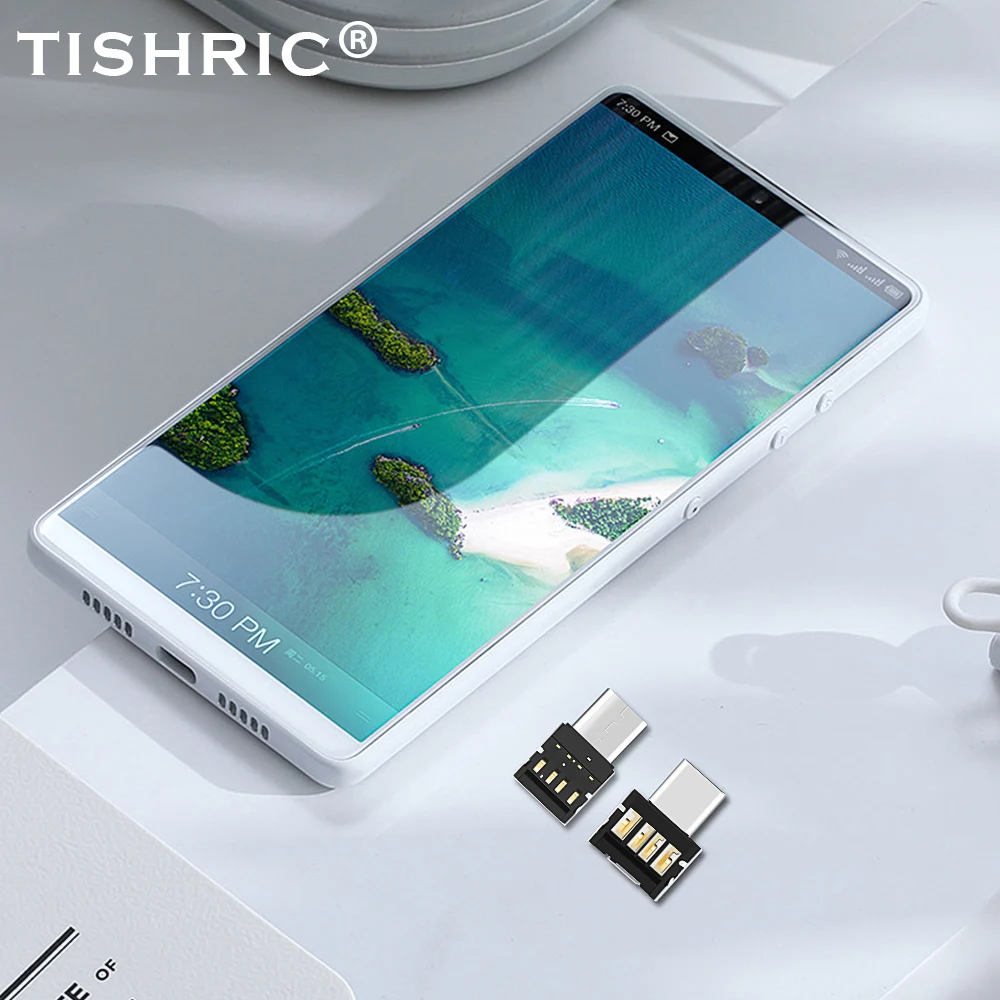 Адаптер TISHRIC OTG Micro USB Type-C OTG, зарядный преобразователь данных USB Type C USB 3,0 для телефонов Huawei, Xiaomi, коннектор USB OTG