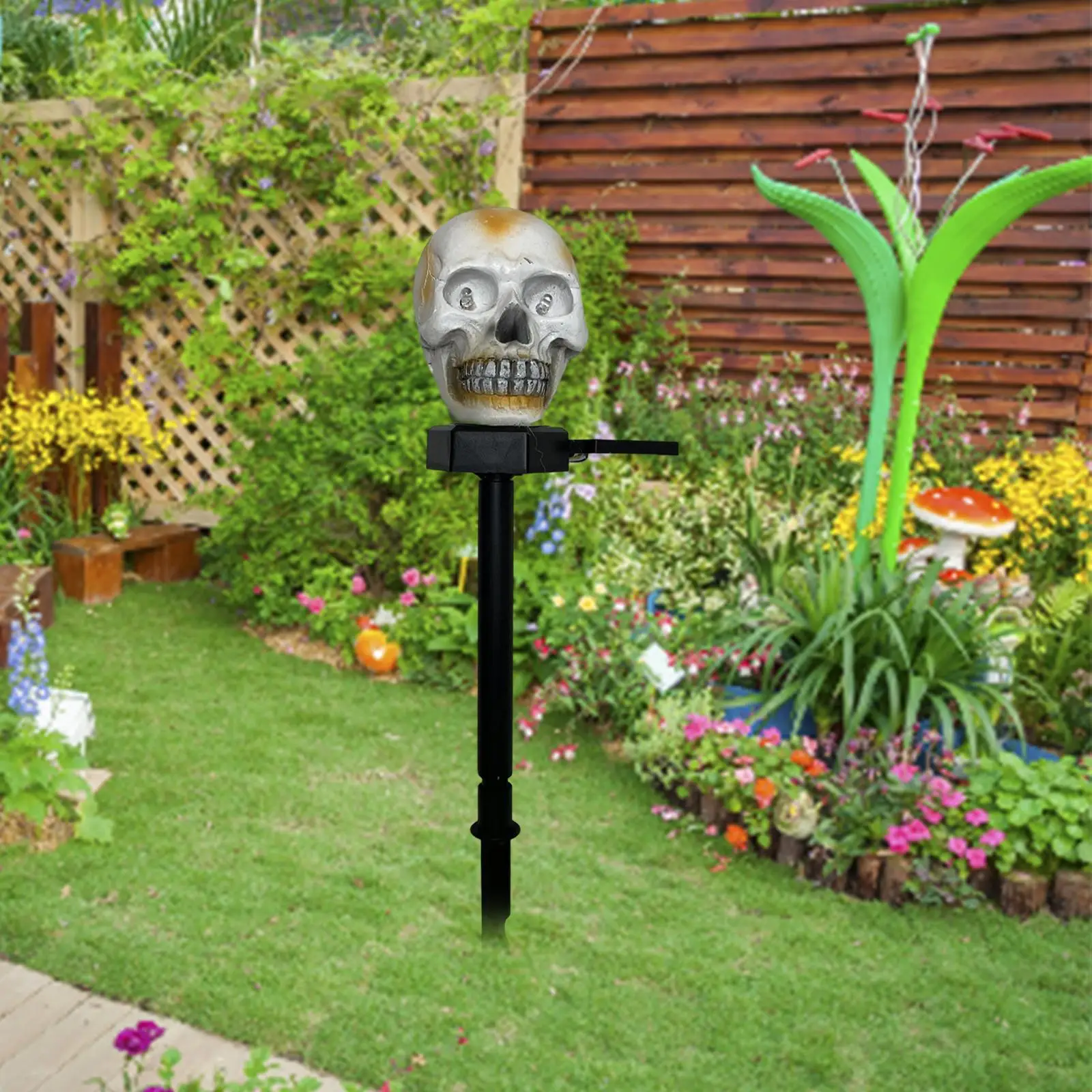 

Light Horror Haunted House Flash Skeleton Decoration for party