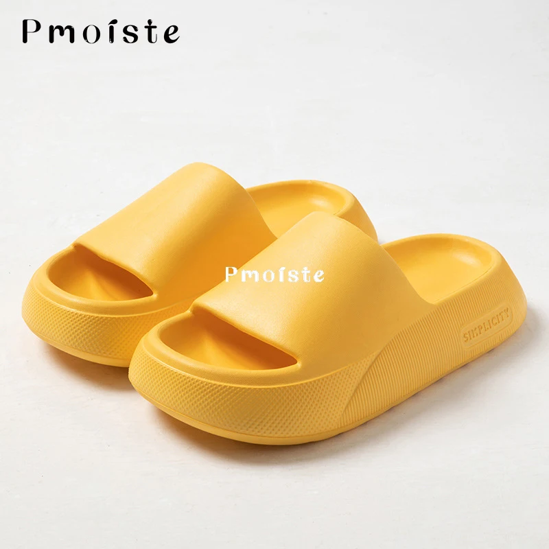 Simplicity Home Slippers Indoor Comfortable Platform Shoes Anti-slip Bathroom Slippers EVA Summer Lightweight Couple Shoes