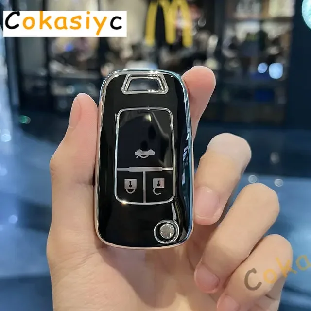 

Для Chevrolet Cruze Aveo Camaro Epica Lova Sail Spark Opel Astra Corsa 3 4 кнопки Чехол для автомобильного ключа из ТПУ Чехол-брелок для ключей