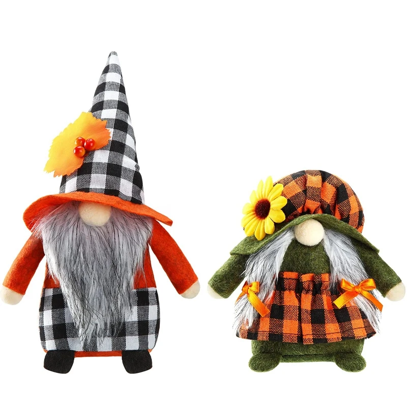

2 шт., плюшевые украшения в виде Гнома На День благодарения