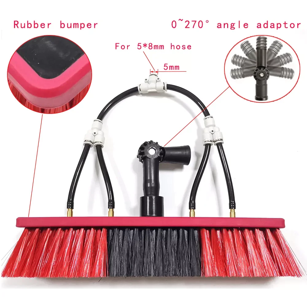 

NEW2023 Solar Panel Cleaning 14 Inch Water Fed Brush for Window Cleaning Solar Panel Cleaner (No Pole)