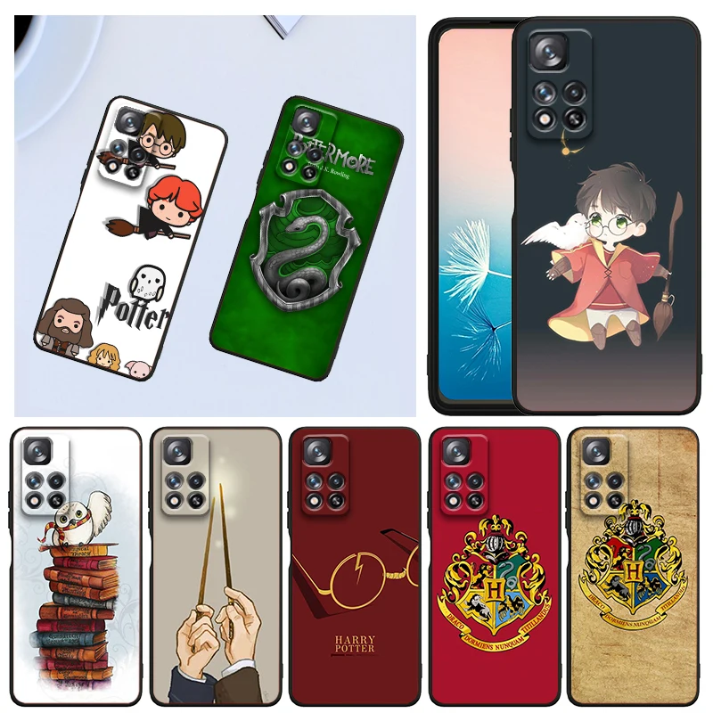 

Cute Potters Ring Harries Phone Case For Xiaomi Redmi Note 12 11E 11S 11 11T 10 10S 9 9T 9S 8T 8 Pro Plus 5G Black Funda