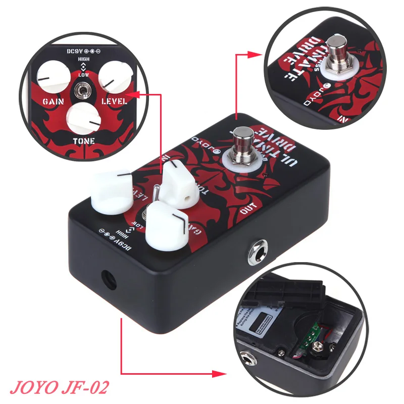 

Новинка! JOYO Ultimate Drive педаль для гитарного эффекта овердрайв винтажный Overdrive/Цифровая Задержка/хрустящий/Искажение/высокий коэффициент иска...