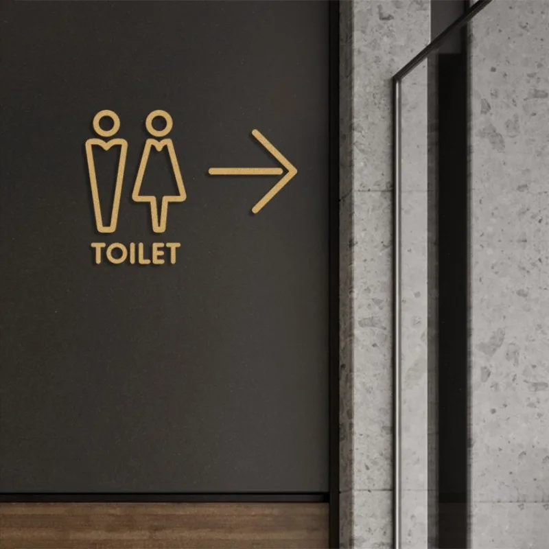 Знаки для туалета акриловые знаки с напоминанием логотипом дверные таблички