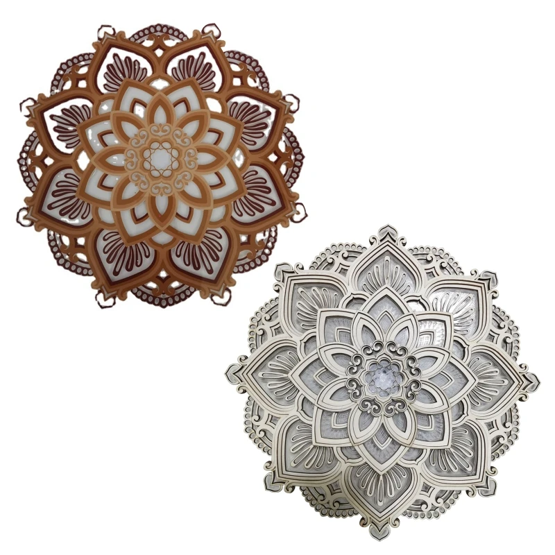 

Mandala Led Night Light Yoga Studio Landscape Ornament Decoration