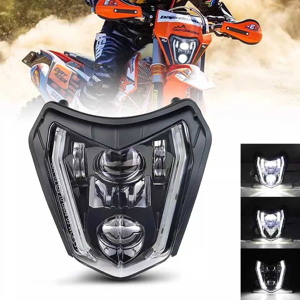 

Motorcycle Dual Sport Head Light LED Front Headlight For KTM EXC EXCF XC XCF XCW XCFW SX SXF 125 150 250 300 350 450 530 690