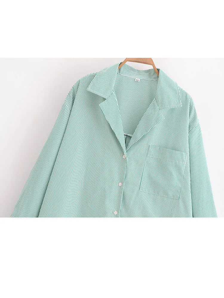 Женские костюмы HH TRAF с отложным воротником однобортная рубашка длинными