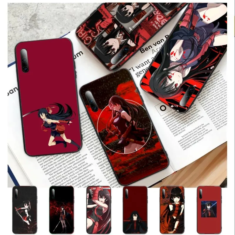 Cute Akame Ga Kill Phone Case For Samsung Galaxy S6 S7 S8 S9 S10 S21 S22 Plus Ultra Soft Black Phone Cover