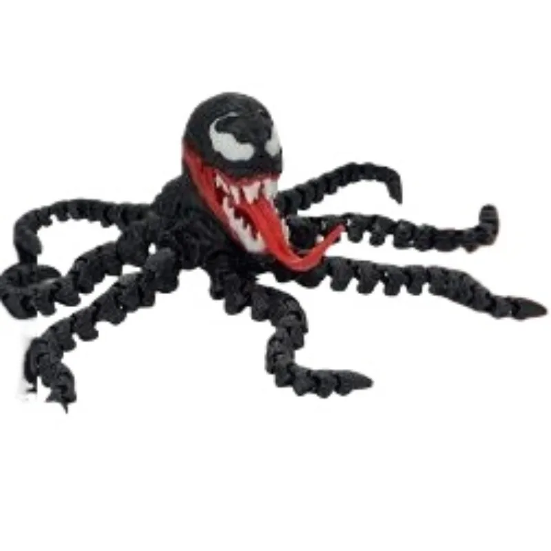 Фото Marvel Мстители Человек-паук Venom аниме двумерные игрушки фигурки для мальчиков высококачественное украшение для рабочего стола подарки на день рождения №4