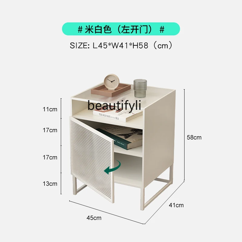 Скандинавский стеклянный прикроватный столик Changhong современный простой и