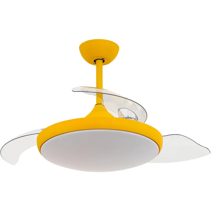 

3 Leaf Ceiling Fan Light Invisible LED Restaurant Fan Light Living Room Bedroom Household Simple Modern Electric Fan