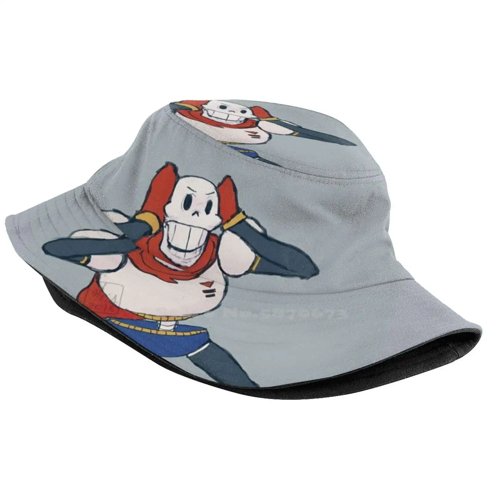Удивленная шляпа от солнца Skelebro Topi Fisherman Cap Панамы Der Tale Story Fairy Papyrus Pixel Cool Cute Video