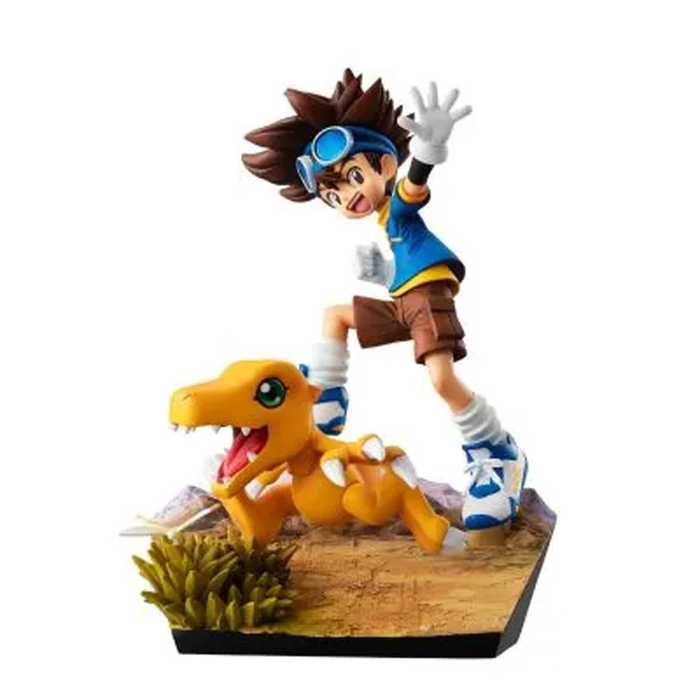 Фото В наличии: Оригинальная коллекционная фигурка MegaHouse Tai Kamiya Agumon из ПВХ, 21 см, персонаж аниме, игрушка-подарок для рабочего стола Digimon №5
