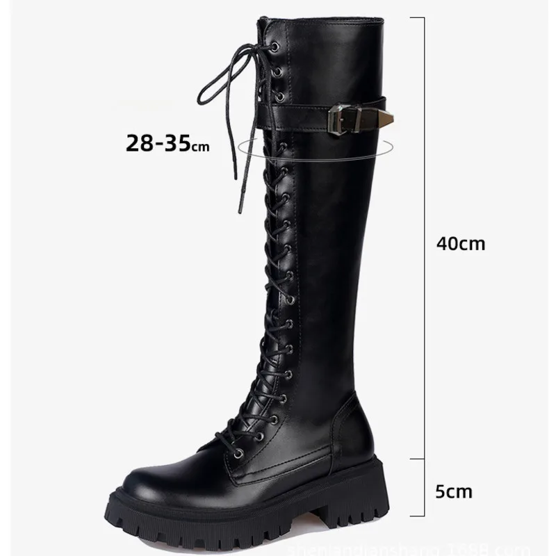 Женские высокие сапоги до середины икры Knight Snow Новинка весна-осень 2024 женские