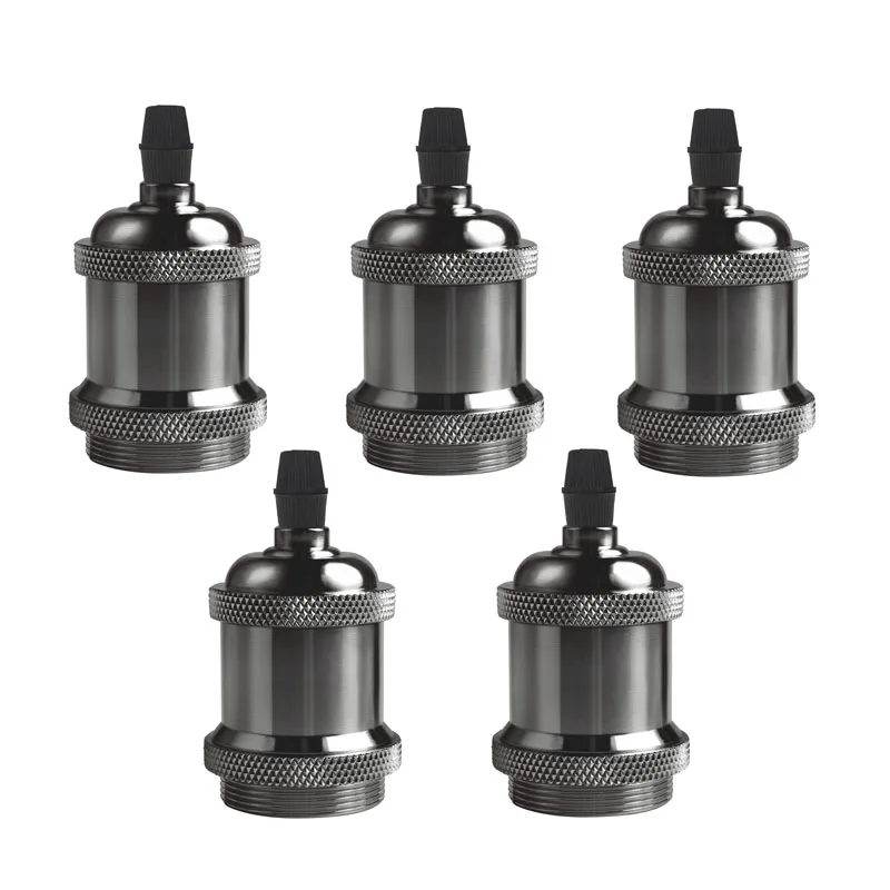 

5 шт. патрон для лампы E26 E27 винтажный алюминиевый 220В