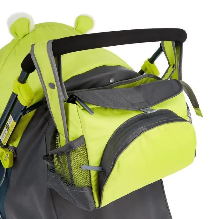 Санки коляска &quotНика Детям НД 7-6&quot рисунок с жирафом цвет лимонный механизм