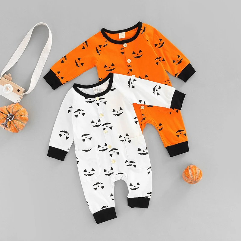 

Детский длинный комбинезон с карманами и круглым вырезом