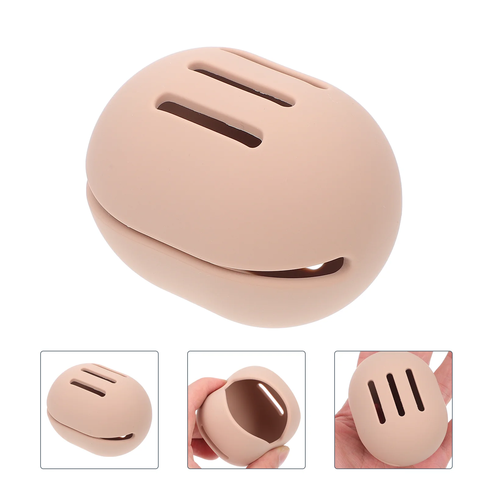 

1Pc Silicone Makeup Sponge Box Powder Puff Storage Container Makeup Egg Case
