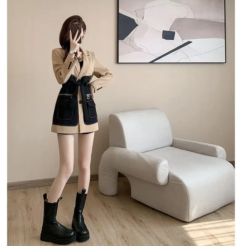 New Blazer Mujer Jacket Women Retro Suit Tops Office Women Brand Luxury Designer Clothing Coats Korean Fashion