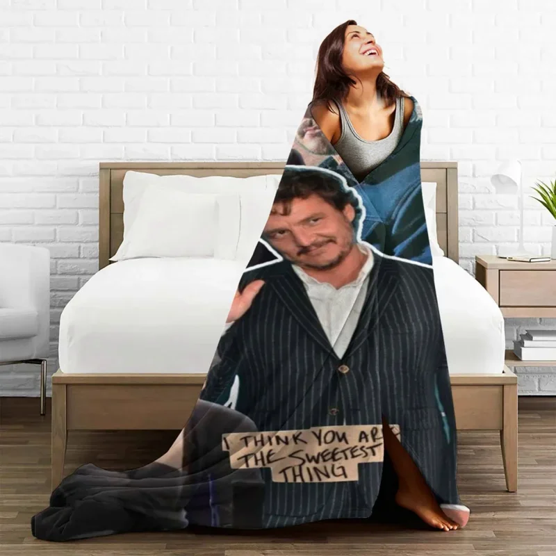 

Jose Pedro Balmaceda Pascal Actor Blankets Fleece Winter Tv Show Lover Portable Warm Throw Blanket For Bed Travel Bedspread