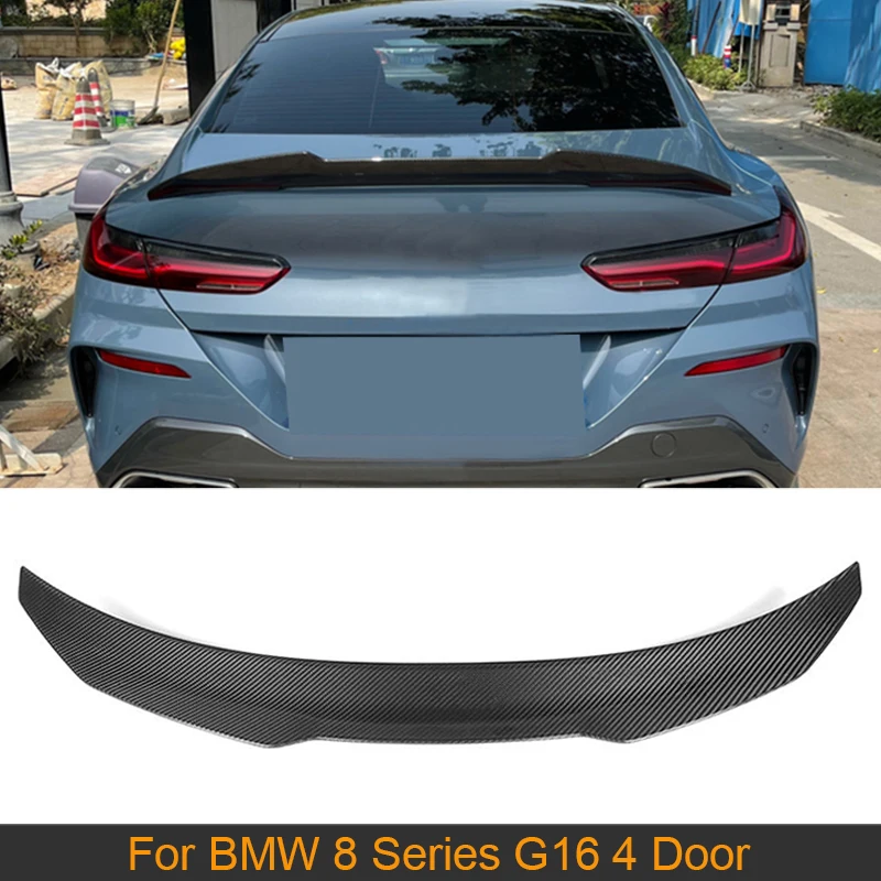 

Carbon Fiber Rear Trunk Spoiler Wing For BMW 8 Series G16 4 Door F93 M8 2019 2020 Car Rear Trunk Boot Lip Wing Spoiler