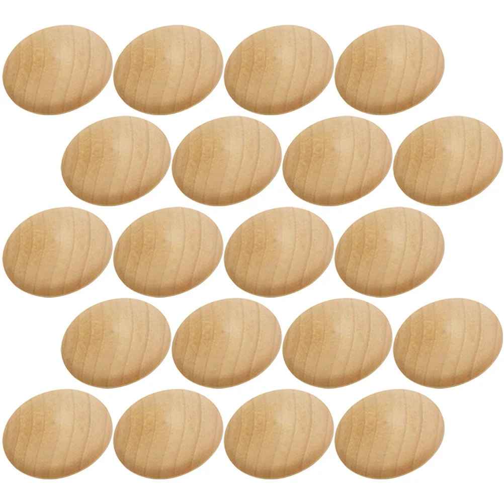 

100pcs Wooden Hole Plugs Cabinet Button Hole Plugs Reusable Furniture Hole Plugs