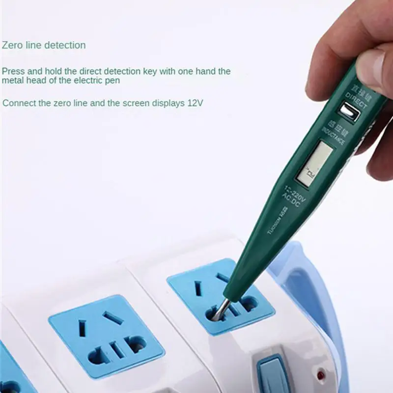 

Continuity Voltage Detector Pen Non-contact Inductive AC/DC Voltage Meter Electric Compact Pen Voltage Battery Test Pencil