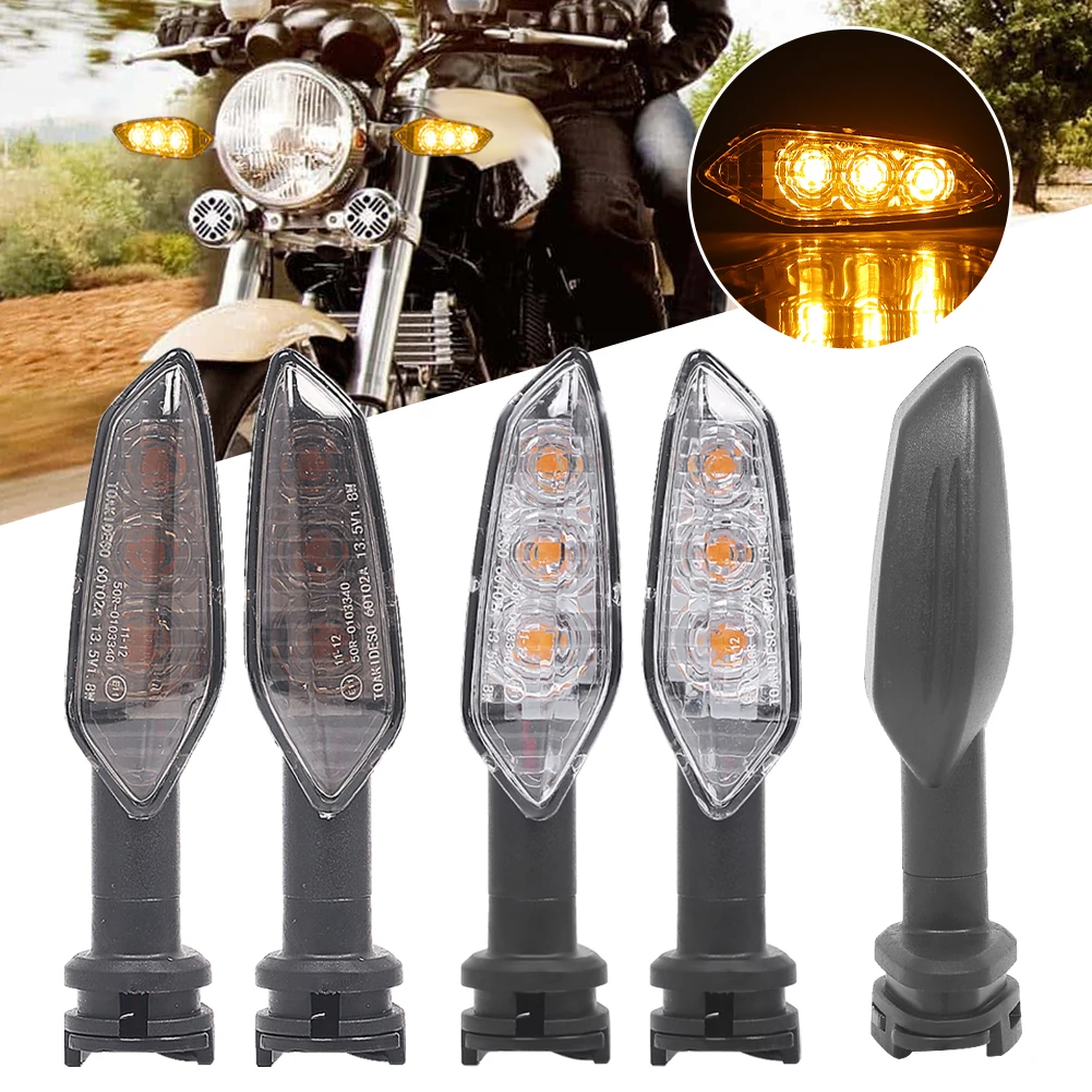 

2PCS Motorcycle Turn Signal DC 12V LED Warning Light Amber Turn Signal Light for Yamaha YZF-R1 R6 R7 R3 R125 MT-03 MT-07 MT-125