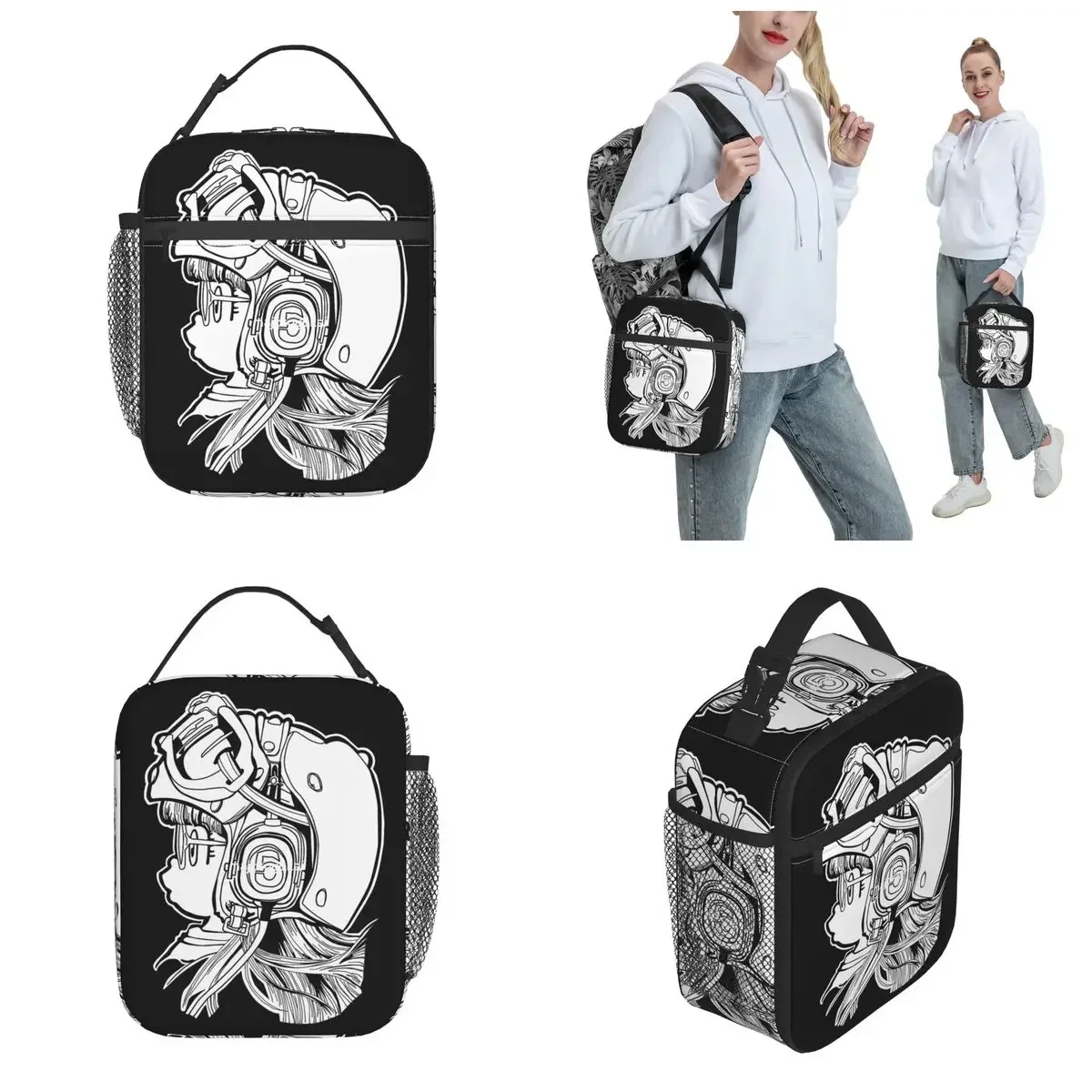 Kawaii Arale Dr Slump Аниме Большой Контейнер Для Обеда Термос Сумка Школьный Пикник