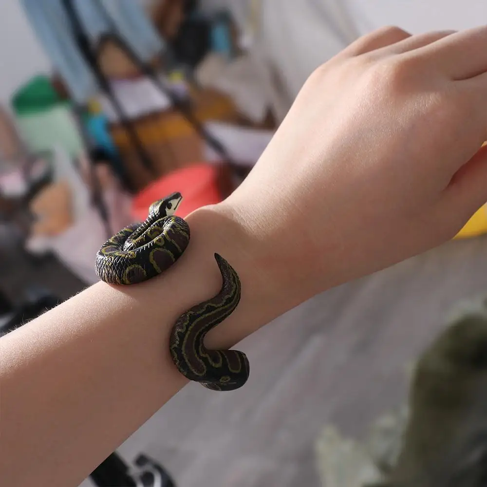 Подарок для друзей имитация питона модель змеиного животного браслеты с
