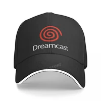 dreamcast retro game console baseball cap hat hip hop black printed summer casual sport spring czapka casquette women fish