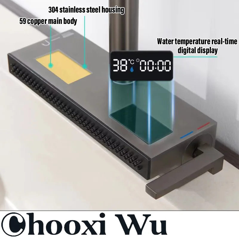 Многофункциональный кухонный кран CHOOXIWU с поворотным выдвижным распылителем и