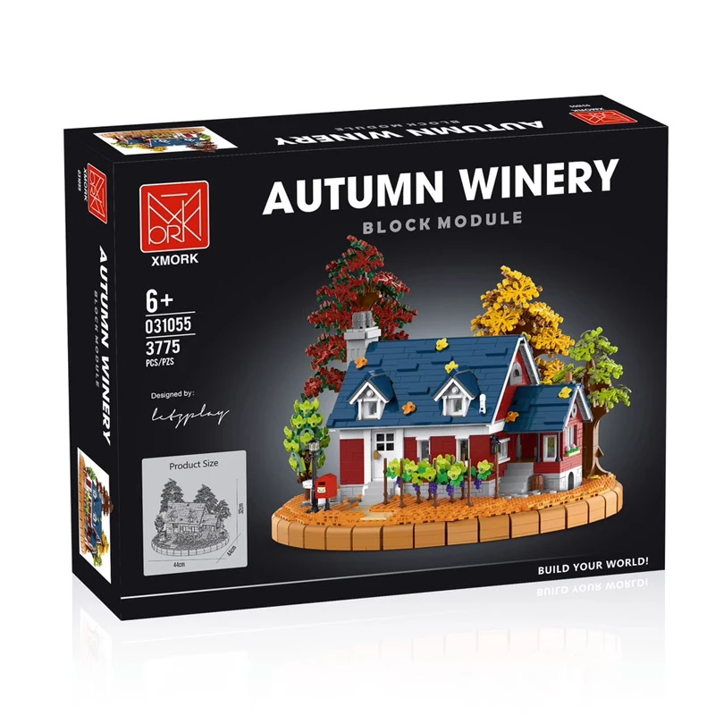 031055 3775 шт. Детский конструктор MOC