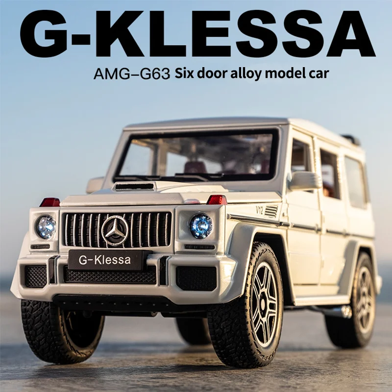 

1:24 G63 Alloy Model Off-road Four Doors Can Be Opened Sound And Light Back To The Boys Toy Car Gift Simulation Car Model
