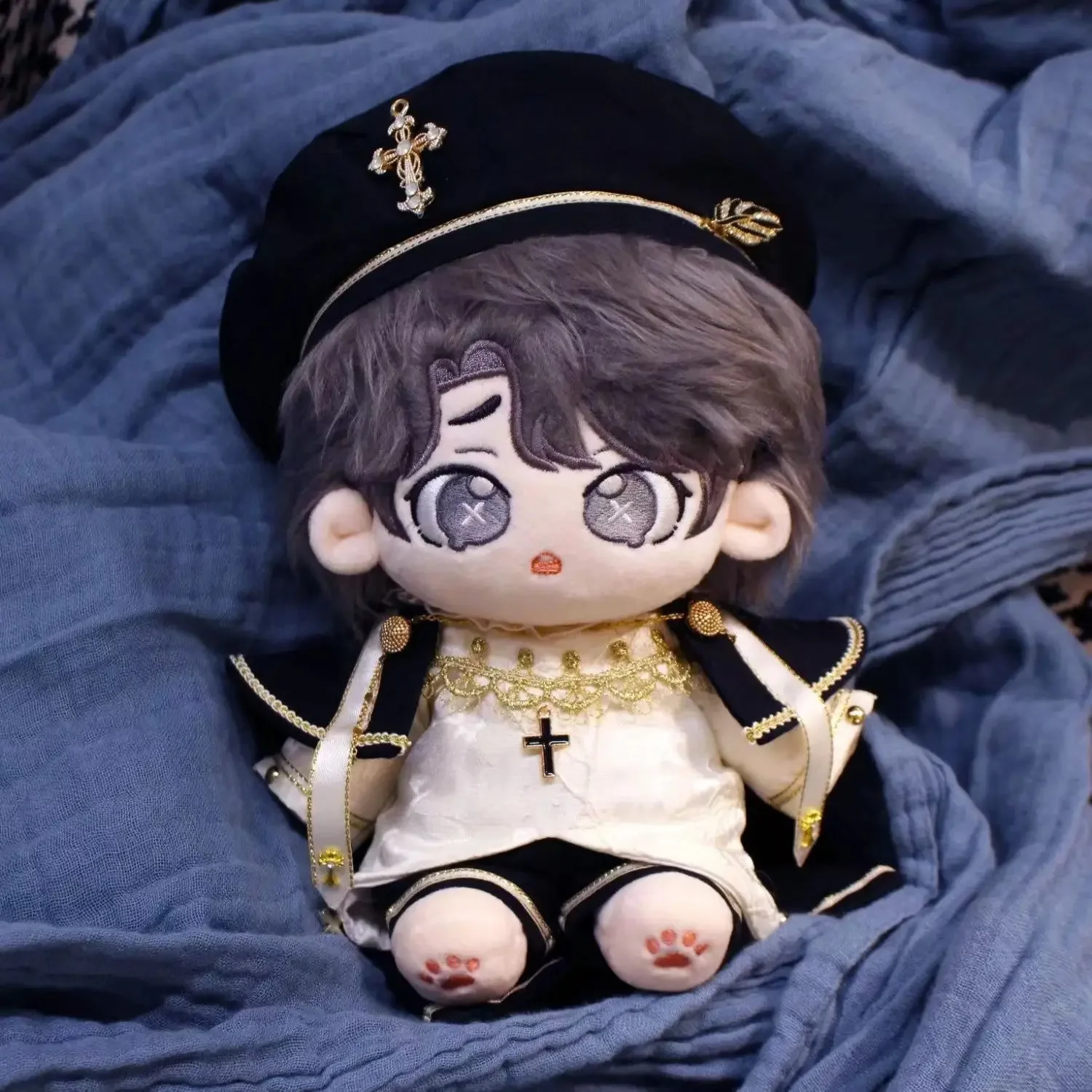 

Anime Game Identity V Embalmer Aesop Carl Cute Plush Stuffed Body Cosplay Dress Up s Mascot Plushie Pillow Gift 20cm